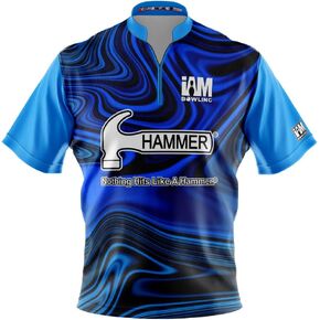 Logo Infusion Dye-Sublimated Bowling Jersey (Sash Collar) - I AM Bowling Fun Design 2035-HM - Hammer in Saudi Arabia