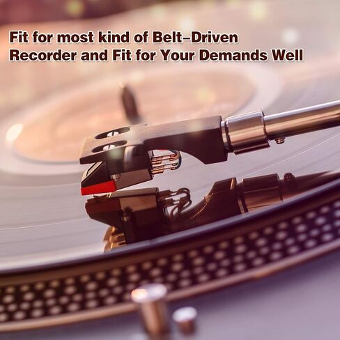 3 Pieces Turntable Belt with 3 Pieces Record Player Needle, Replacement Different Specifications Square Cassette Tape Machine Recorder Rubber Belt Diamond Stylus Replacement Needle for Turntable in Saudi Arabia