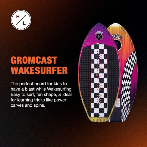 Hyperlite Gromcast Wakesurfer - Kids Wakesurf Board التي شكلها Scott Bouchard - Great Board للمبتدئين ومثالي للركاب الشباب in Saudi Arabia