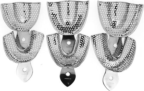 10 Dental Impression Trays Set Perfo Denture Instruments by SurgicalOnline in Saudi Arabia