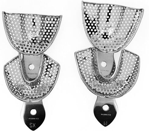 10 Dental Impression Trays Set Perfo Denture Instruments by SurgicalOnline in Saudi Arabia