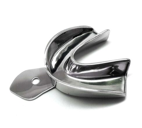 SURGICAL ONLINE Dental Impression Tray Set - Pedo, Stainless Steel, Set of 6, Autoclavable, Non-Slip Grip for Precision in Dentistry in Saudi Arabia