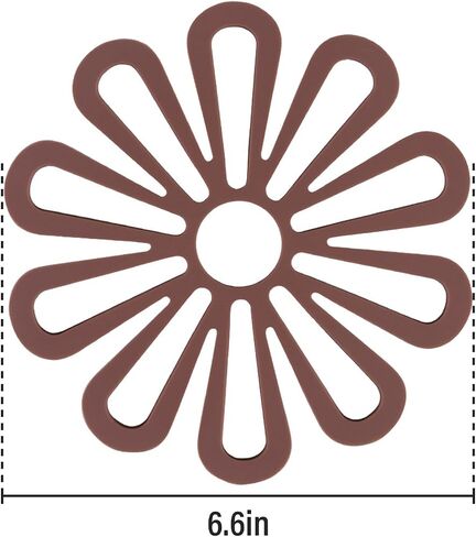 Table mats,Flower-Shaped Coasters,Household Plate mats, Silicone Insulation Pad, Anti-Slip Placemat for Kitchen or Desktop,Scarlet in Saudi Arabia