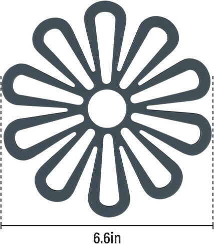 Table mats,Flower-Shaped Coasters,Household Plate mats, Silicone Insulation Pad, Anti-Slip Placemat for Kitchen or Desktop,Scarlet in Saudi Arabia
