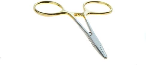 SE 5" Webster Needle Holder with Large Finger Holes, Half Gold Color - 657GB-ST in Saudi Arabia