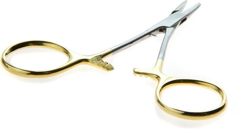 SE 5" Webster Needle Holder with Large Finger Holes, Half Gold Color - 657GB-ST in Saudi Arabia