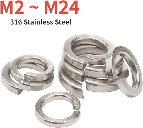 2/10/50pcs M2 M2.5 M3 M4 M5 M6 M10 M12 M14 M16 ~ M24 GB93 SPING SPRING RING SPRING GASHER (M20-2PCS) in Saudi Arabia