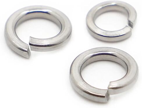 GB93 Split Spring Lock Washer Locking Elastic Gasket M1.6 M2 M2.5 M3 M4 M5 M6 M8 M10 M12 M16 M18 M20 M22 M24(50pcs M5) in Saudi Arabia