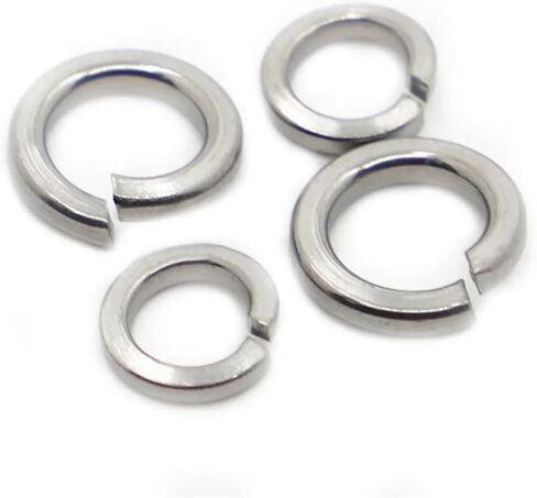 GB93 Split Spring Lock Washer Locking Elastic Gasket M1.6 M2 M2.5 M3 M4 M5 M6 M8 M10 M12 M16 M18 M20 M22 M24(50pcs M5) in Saudi Arabia
