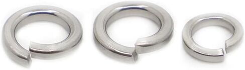 GB93 Split Spring Lock Washer Locking Elastic Gasket M1.6 M2 M2.5 M3 M4 M5 M6 M8 M10 M12 M16 M18 M20 M22 M24(50pcs M5) in Saudi Arabia