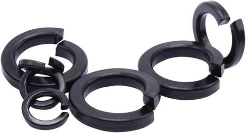 2-150pcs M2.5-M48 Carbon Steel Round Gring Washers للمعدات الميكانيكية ، الأجهزة المنزلية (M5) in Saudi Arabia