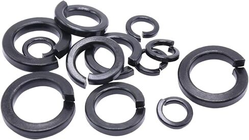 2-150pcs M2.5-M48 Carbon Steel Round Gring Washers للمعدات الميكانيكية ، الأجهزة المنزلية (M5) in Saudi Arabia