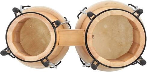 Alomejor African Drum Wood Wood Sheeptin Drum صوت كامل من السهل العزف على الآلة الموسيقية in Kuwait