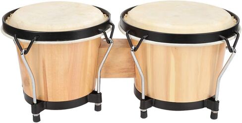 Alomejor African Drum Wood Wood Sheeptin Drum صوت كامل من السهل العزف على الآلة الموسيقية in Kuwait