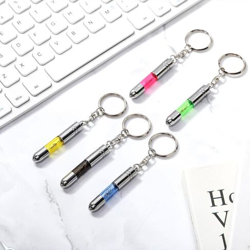 Nuenen 10 Pcs Static Electricity Remover Keychain, Car Human Body Static Eliminator Discharger, Silver Anti-Static Keychain ESD Tool Sets in Saudi Arabia