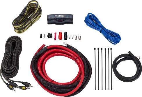 Kicker Comp RT 10 inch 48trtp102 حزمة حزمة إطلاق النار رقيقة مع 47Key5001 ، Bass Knob & amp install kit bundle in Saudi Arabia