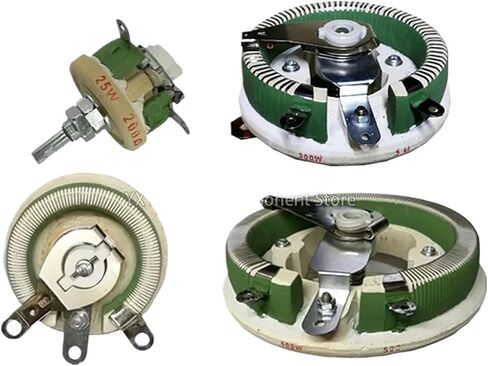 1PCS BC1 High Power Rheostat 25W 50W 100W 200W 300W 500W ROTARY FARIENTINE DIRCER DISC RHEOSTAT (200W 10 OHM 106X54MM) in Saudi Arabia