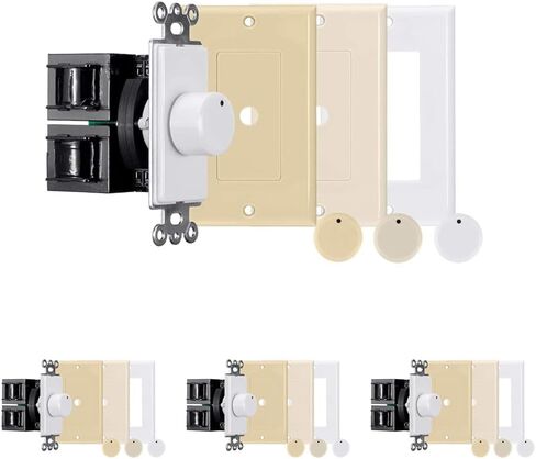 Monoprice 50W Rotary Impedance Matching Speaker Volume Control with Color Kit, Connect Multiple Speaker Pairs to a Single Power Amplifier or Receiver in Saudi Arabia
