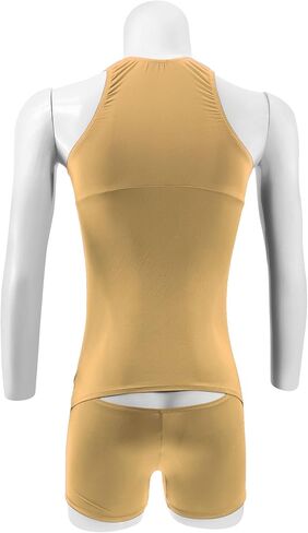 JEERLEEP Mens Athletic Supporters Sleeveless Mankini Leotard Boxers Bodysuit Singlets Leotard Jumpsuits in Kuwait