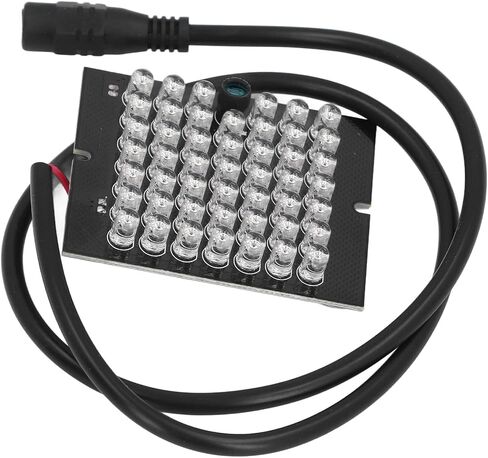 Infrared Camera Light, 940nm Auxiliary Lamp with 48 Black Discrete LEDs Compact Design for Home Indoor Use DC12V Night Vision in Saudi Arabia