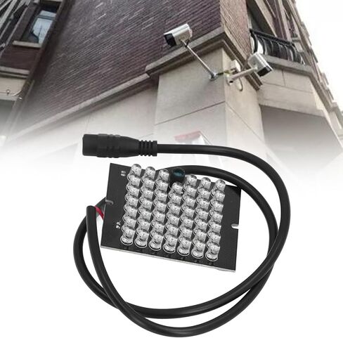 Infrared Camera Light, 940nm Auxiliary Lamp with 48 Black Discrete LEDs Compact Design for Home Indoor Use DC12V Night Vision in Saudi Arabia
