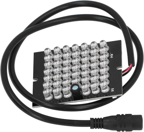 Infrared Camera Light, 940nm Auxiliary Lamp with 48 Black Discrete LEDs Compact Design for Home Indoor Use DC12V Night Vision in Saudi Arabia