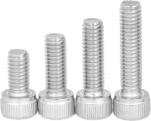 M1.4/1.6/2/22.5/3/4/5/6/8/10 304 DIN912 Hex Hex Socket Cap Allen Bolt Screw L = 3-80mm (10mm ، M8x2pcs) in Saudi Arabia