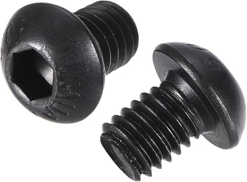 10-100pcs M6 Hex Socket Button Head Cap Bolts Screws 8/10/12/14/16/18/20/25/30/35/50/55mm Alloy Steel(M6x35mm 50pcs) in Saudi Arabia