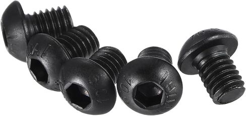 10-100pcs M6 Hex Socket Button Head Cap Bolts Screws 8/10/12/14/16/18/20/25/30/35/50/55mm Alloy Steel(M6x35mm 50pcs) in Saudi Arabia