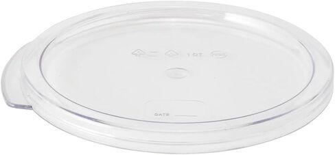 مطعم LID LID فقط: Met Lux Food Contorage LID ، غطاء حاويات راقص واحد - حاويات تباع بشكل منفصل ، مع مؤشر التاريخ ، غطاء بلاستيكي واضح ، قابلة للغسل ، قابلة للتجميد in Saudi Arabia