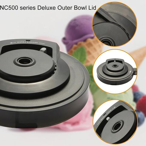Outer Bowl Lid NC500 لـ Creami Deluxe 11-1 Ice Cream Maker ， مناسبة لسلسلة NC500،501. in Saudi Arabia