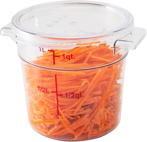 مطعم LID LID فقط: Met Lux Food Contorage LID ، غطاء حاويات راقص واحد - حاويات تباع بشكل منفصل ، مع مؤشر التاريخ ، غطاء بلاستيكي واضح ، قابلة للغسل ، قابلة للتجميد in Saudi Arabia