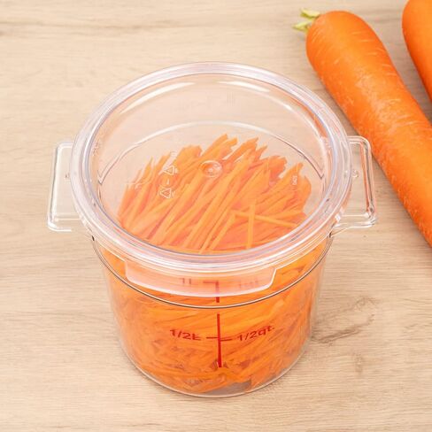 مطعم LID LID فقط: Met Lux Food Contorage LID ، غطاء حاويات راقص واحد - حاويات تباع بشكل منفصل ، مع مؤشر التاريخ ، غطاء بلاستيكي واضح ، قابلة للغسل ، قابلة للتجميد in Saudi Arabia
