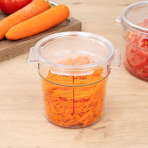 مطعم LID LID فقط: Met Lux Food Contorage LID ، غطاء حاويات راقص واحد - حاويات تباع بشكل منفصل ، مع مؤشر التاريخ ، غطاء بلاستيكي واضح ، قابلة للغسل ، قابلة للتجميد in Saudi Arabia