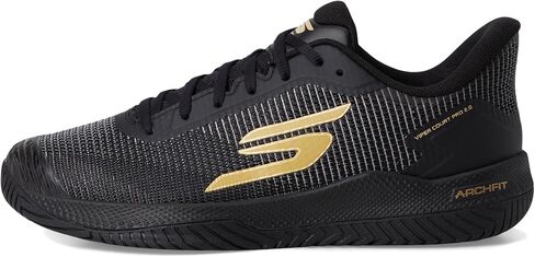 SKECHERS Men's Pickleball Viper Court Pro 2.0 Sneaker, Black/Hot Pink, 8 in Kuwait