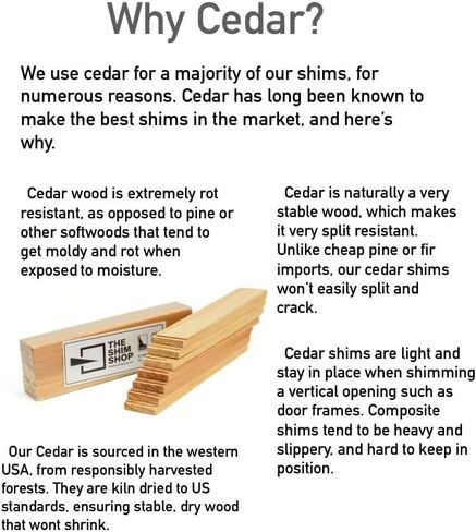 Cedar Wood Shims, 560 Count Bulk Contractor case, 100% kiln Dried 8" Cedar shims in Saudi Arabia