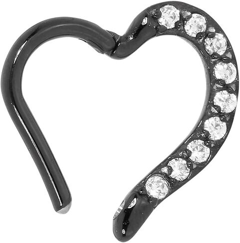 365 Sleepers 316L Surgical Steel Hypoallergenic 16g Love Gem Gem المجوهرات الحاجز المفصلية حلقة خاتم الجسم خارقة الشفاه الحلزونية اللولب الراك in Kuwait