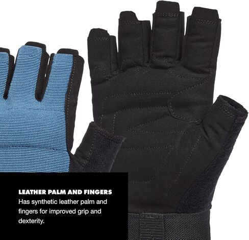 Black Diamond Crag Half-Finger Rock Climbing Gloves for Belaying, Black, X-Large in Kuwait