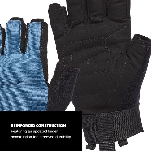 Black Diamond Crag Half-Finger Rock Climbing Gloves for Belaying, Black, X-Large in Kuwait