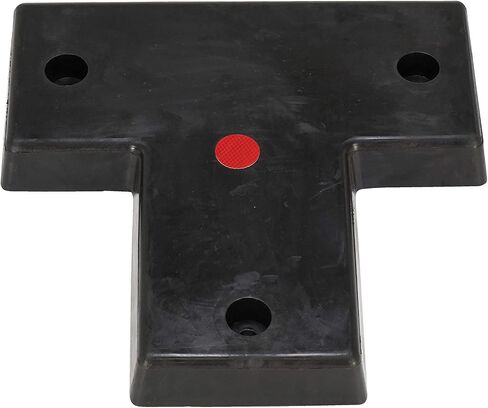 Vestil T-22 Rubber Equivalty على شكل T مصد مصبوب 3 بوصة. × 22 بوصة. × 22 بوصة. أسود in Saudi Arabia