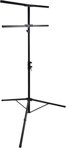 Rockville RVLS-F1 12FT Folding Lighting Tree Stand For 8 Lights, 110LB Capacity, 48" Foldable Lighting Mount Bar, Adjustable Height 95-142", Includes Mounting Hardware, for DJs and Events in Saudi Arabia