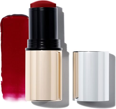 MAKE Beauty Heat Stroke Cream Blush Stick for Cheeks with Natural Hydrating Dewy Finish. Creamy Gel Blush Balm - Shade Slush, Violet Purple Cheek Tint in Kuwait