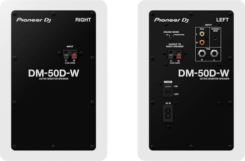 Alphatheta DDJ-FLX2 2-Deck DJ Controller مع Pioneer DM-40D-W 4 "مكبرات الصوت النشط على سطح المكتب الأبيض وكابل Hosa Stereo Breakout in Saudi Arabia
