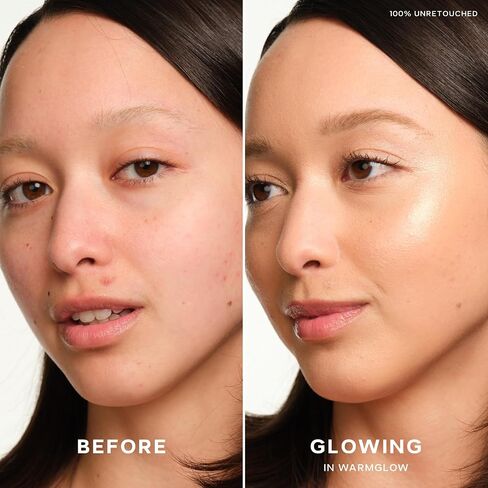 Saie Mini Glowy Super Gel Lightweight Illuminator - Luminizer + Makeup Primer for Glowing Skin - Enriched with Vitamin C + Hydrating Squalane Oil - Starglow (0.5 oz) in Kuwait