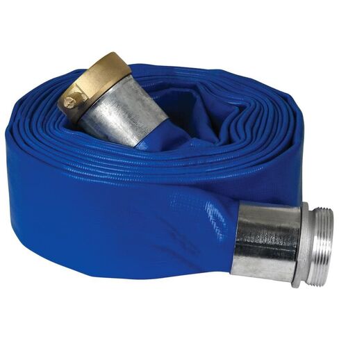 Apache 98138010 1-1/2 "× 25 'الأزرق القياسي-PVC خرطوم تفريغ Lay-lay-tlat مع تركيبات العروة دبوس الألومنيوم in Saudi Arabia