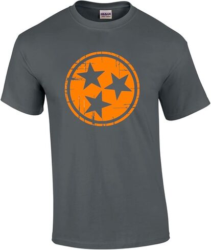Mense Tennessee Tshirt Tn State Flag Tn Orange and White State Outline Shirt Sleeve T-Shirt Tee Tee in Kuwait