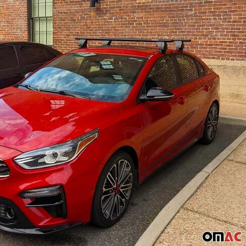 أعمدة Omac Top Roof Cross تناسب Audi Q5 2021-2025 2pcs الألومنيوم الرمادي in Saudi Arabia