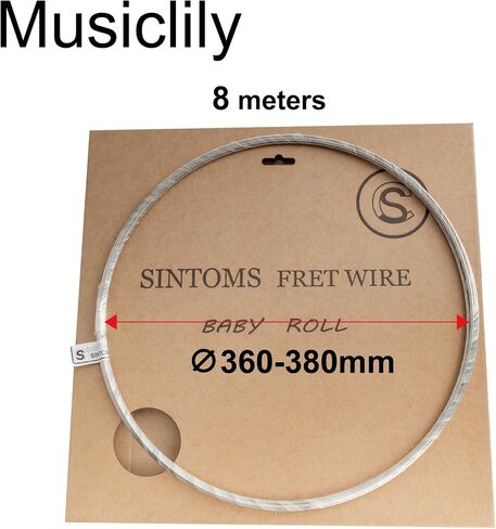 Sintoms Baby Roll 280140 Standard Series Nickel Silver Extra Hard 2.8mm Jumbo Fret Wire for Ibanez Esp Jackson Hard Rock Style Electric Guitar (8M Rolls) in Saudi Arabia