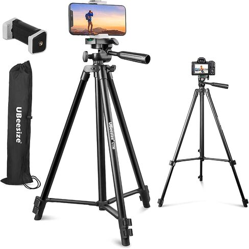 Ubeesize Selfie Stick Trans Trans for iPhone و Android ، و 52 '' 'Tripod Tripod قابلة للتمديد مع عصي صورة شخصية محمولة عن بعد مع حامل الهاتف لتسجيل الفيديو والسفر in Kuwait
