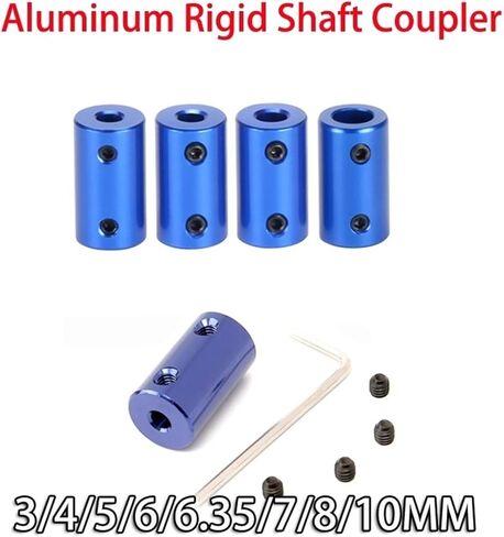 1PC زرقاء السهول محرك مقرن D14 L25 Bore 3mm 10mm مرنة ألومنيوم سبيكة 3D in Kuwait